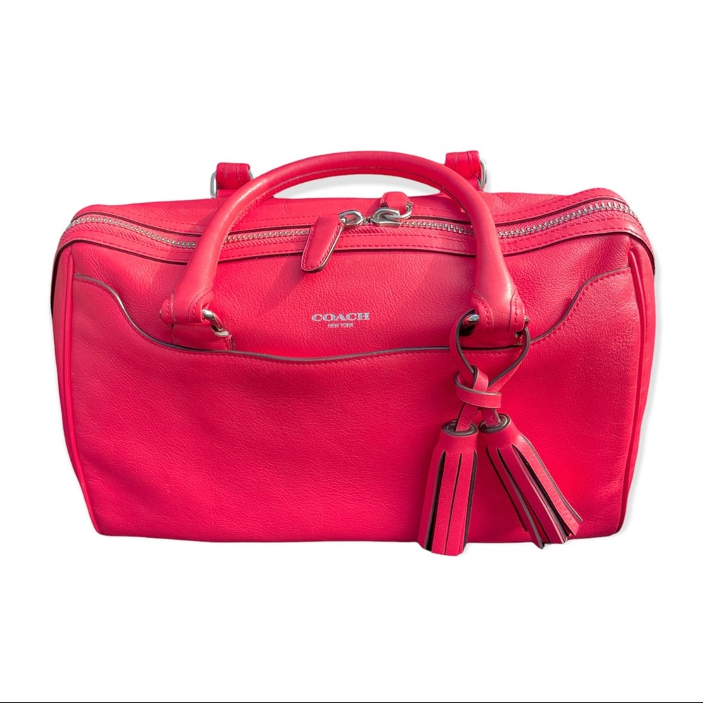 ☀️🍉 SUPER SALE!!! HOST PICK!! Bright Pink Coach Legacy Haley Bag EUC 🍉☀️